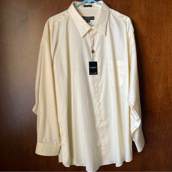 Pronto Uomo Other - 3 for $24** Pronto Oumo Men’s dress shirt size 19 - 34/35  pale Yellow NWT